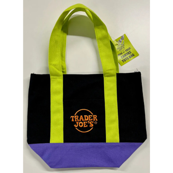 New Trader Joe's Trick-or-Treat Mini Canvas Totes Set of 4 - Picture 4 of 6